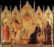 Simone Martini The annunciation with Two Saints oil painting reproduction